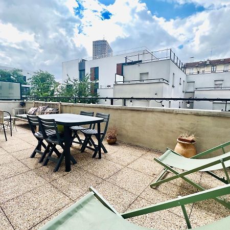 Bel Appartement Avec Terrasse ป็องแต็ง ภายนอก รูปภาพ