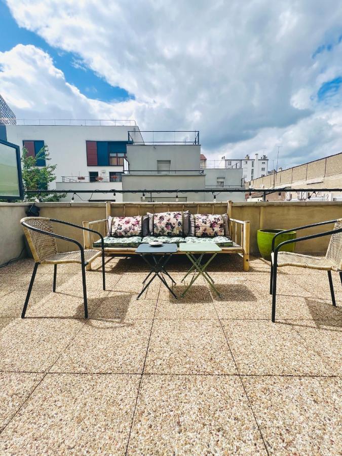 Bel Appartement Avec Terrasse ป็องแต็ง ภายนอก รูปภาพ