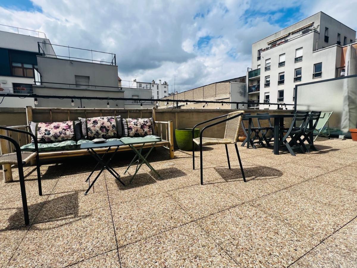 Bel Appartement Avec Terrasse ป็องแต็ง ภายนอก รูปภาพ